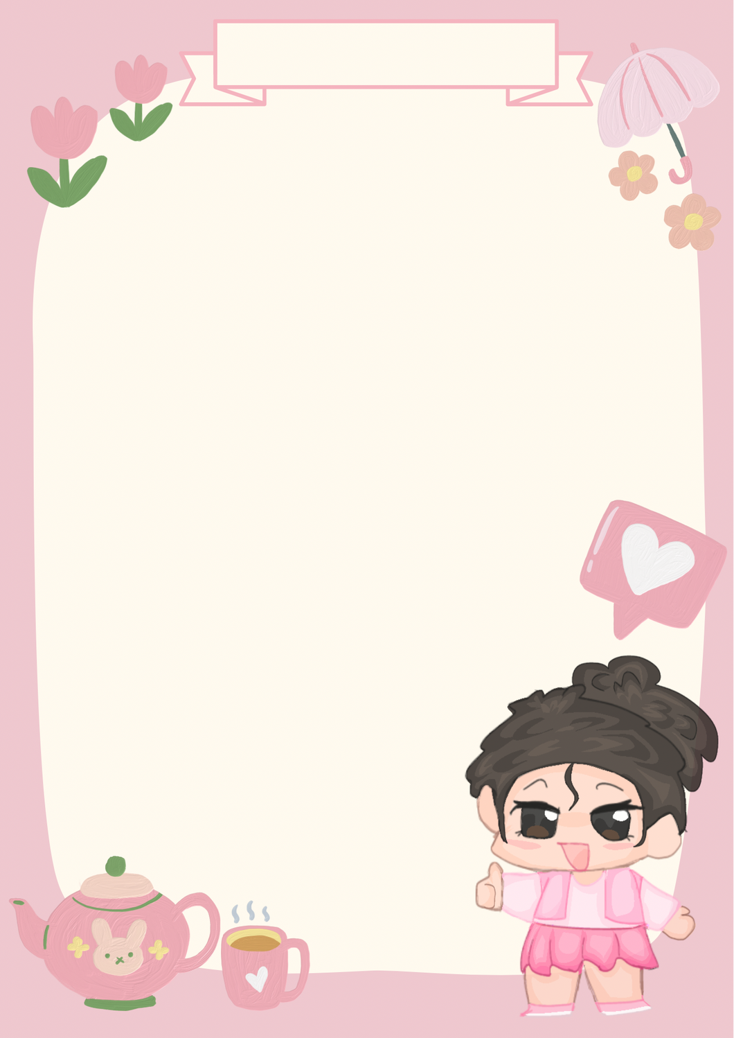 Halle - pink tea set